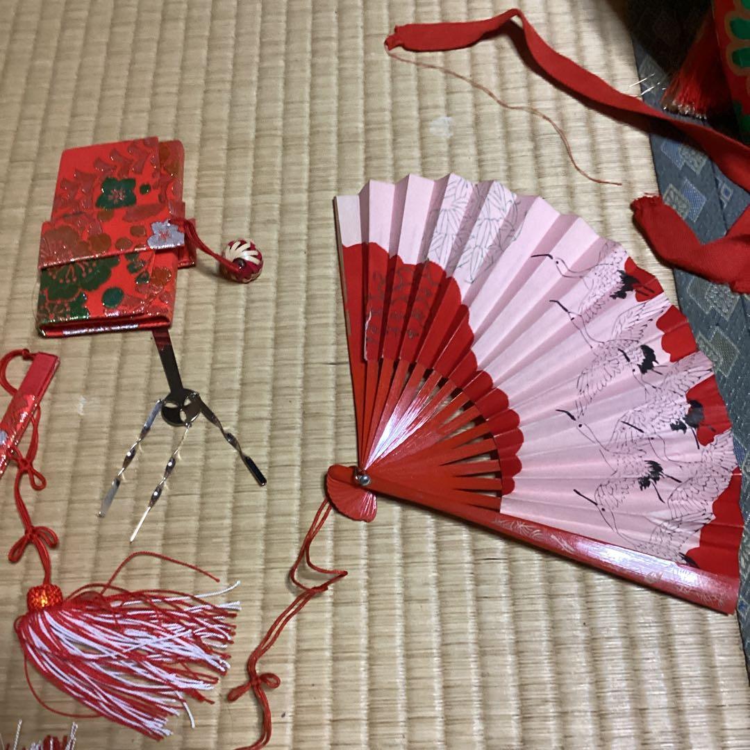 七五三小柄七歳フルセット　帯幅14、5センチ　草履21センチ