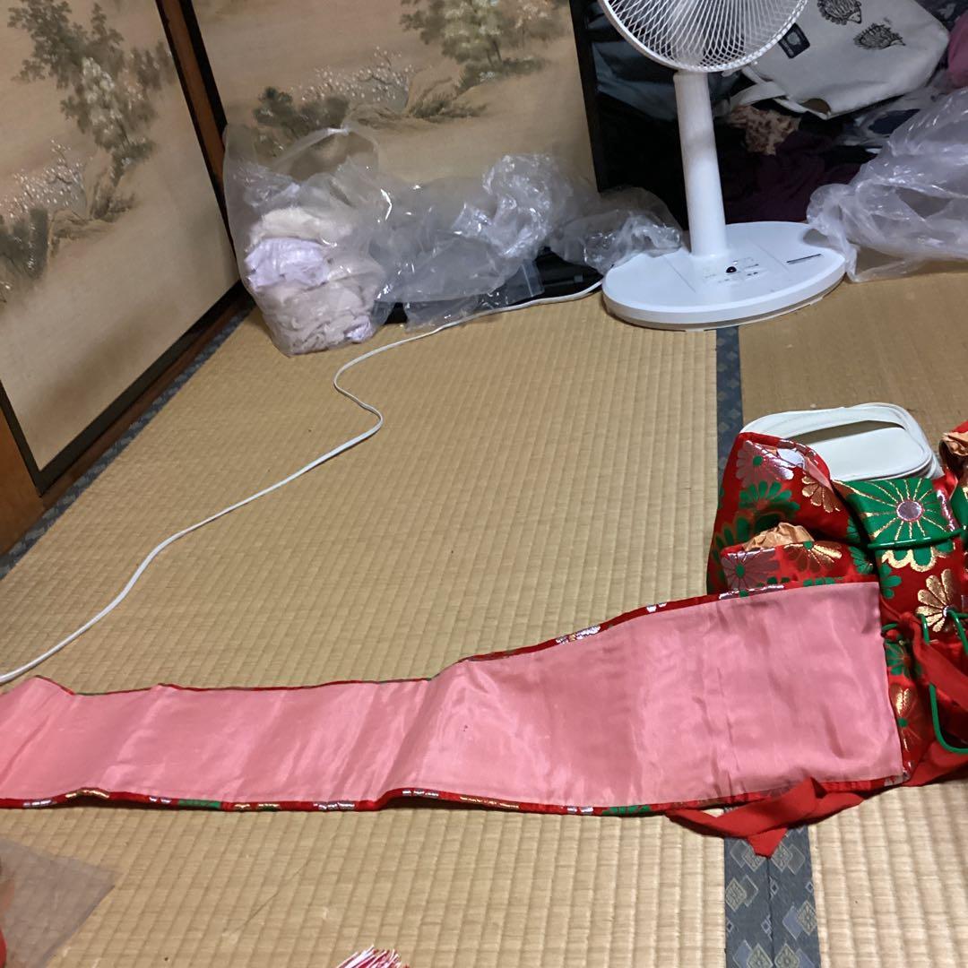 七五三小柄七歳フルセット　帯幅14、5センチ　草履21センチ