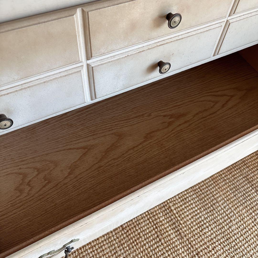 北欧　アンティーク　シャビーシック　チェスト　飾り棚　白家具　フレンチシャビー