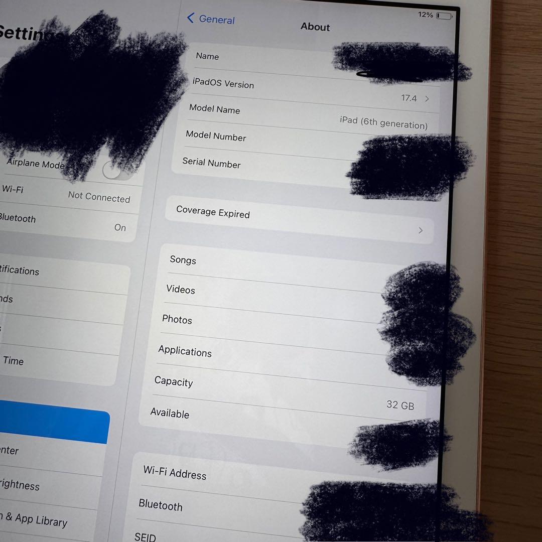 Apple iPad ローズゴールド 第6世代