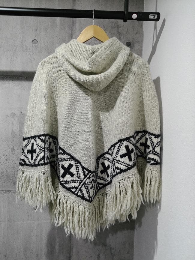 新品 RALPH LAURENラルフローレン ハンドニット ポンチョ ネイティブ