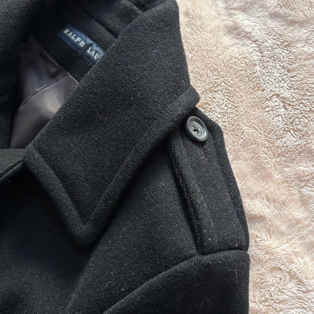 Ralph Lauren ラルフローレン Pコート ダブル L 黒 ウール