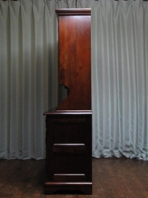 美品 松本民芸家具 ミズメザクラ 無垢材 C型 食器棚 定価935,000円