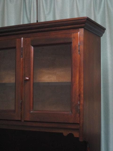 美品 松本民芸家具 ミズメザクラ 無垢材 C型 食器棚 定価935,000円