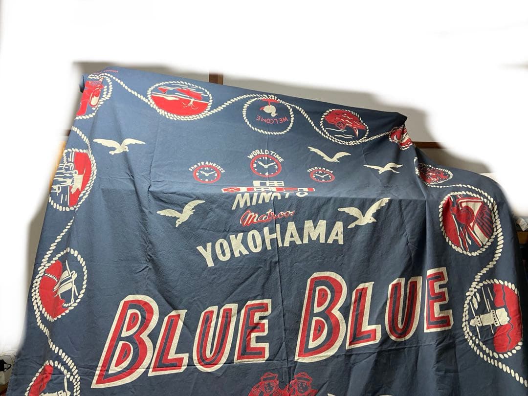 BLUE BLUE コットン　布地　ハリウッドランチマーケット　タペストリー大判