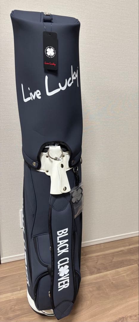 新品未使用★BLACKCLOVER ゴルフバッグ ネイビー