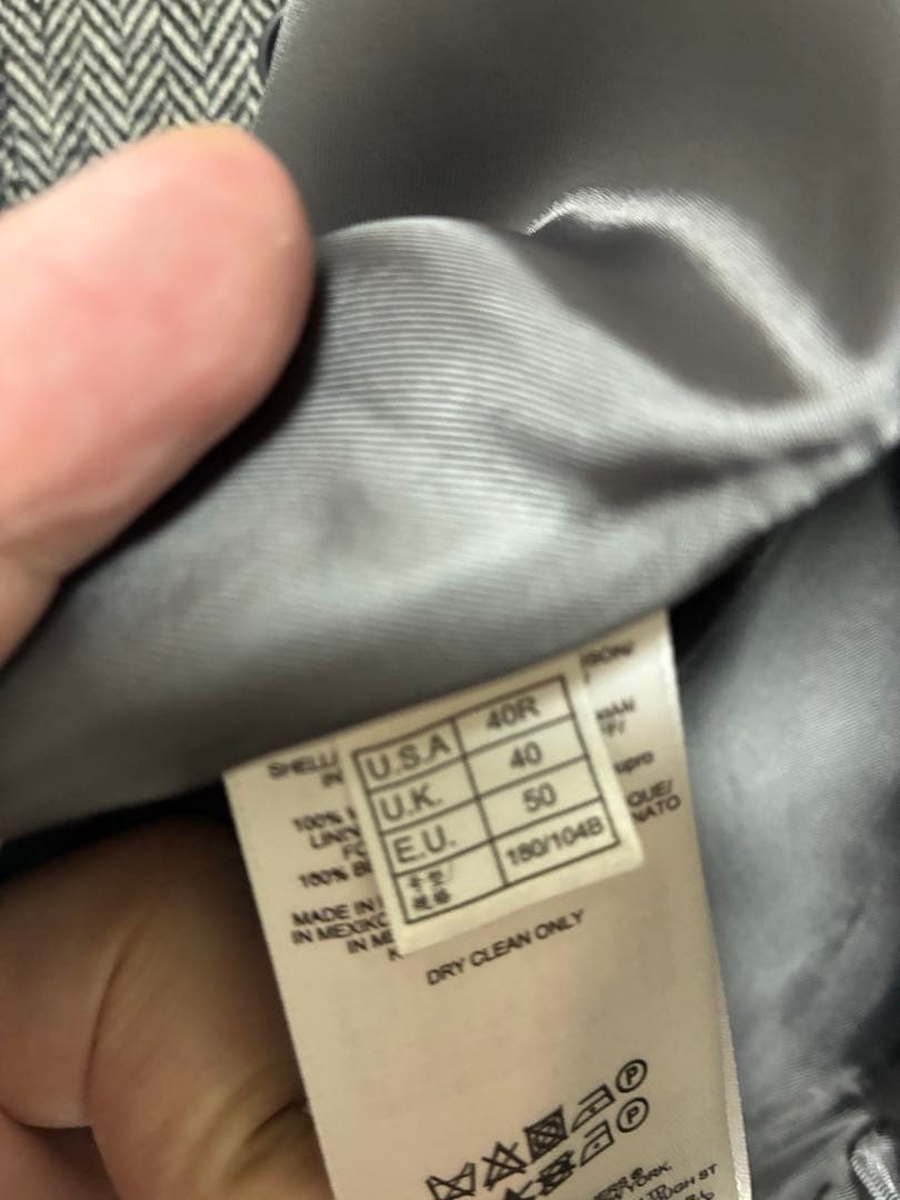 Brooks Brothers 346 ヘリンボーンウール ジレ ベスト 40R