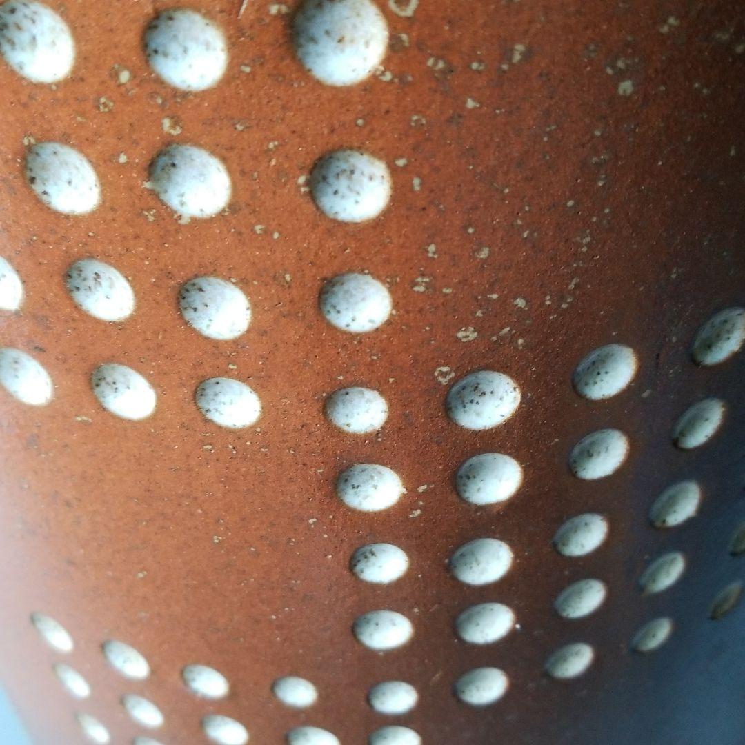 信楽焼傘立て  大容量❗ポイントメッシュ 高さ４８cm