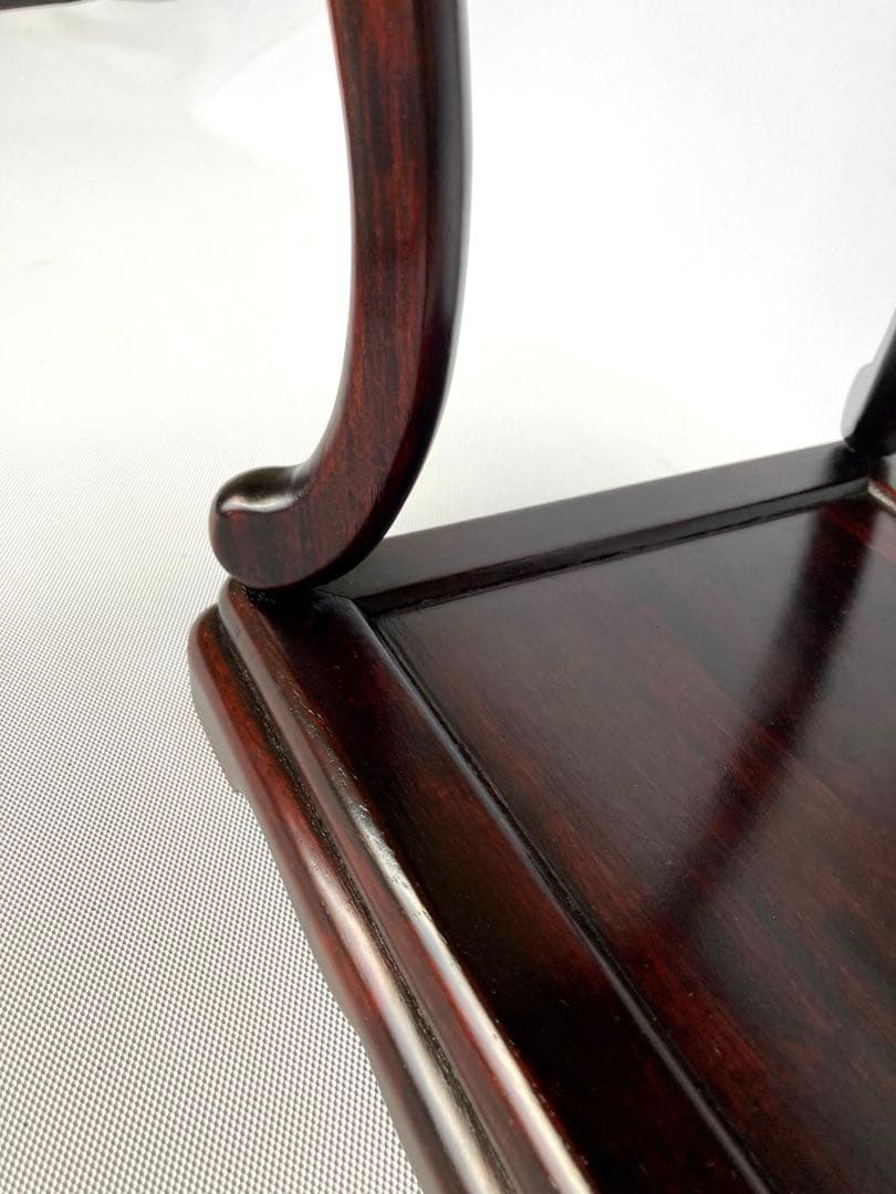 飾り台　盆栽台　花台　香炉台　茶華道具　透かし彫り　GA7