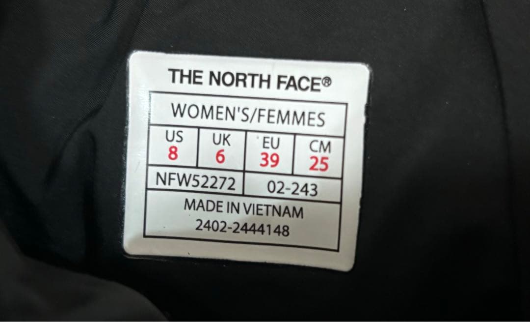 THE NORTH FACE ヌプシブーティー 25cm