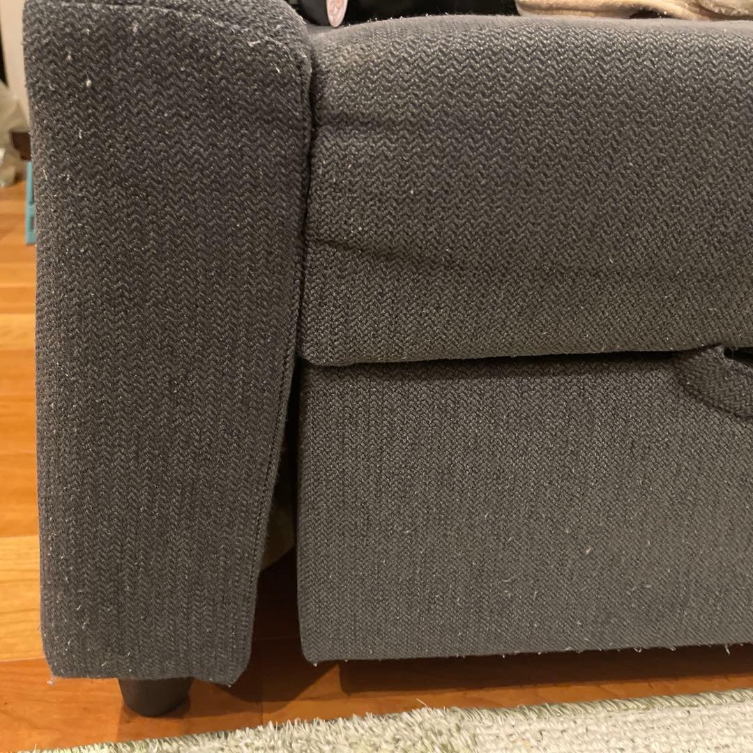 ダークグレー コーナーソファ　イケヤ