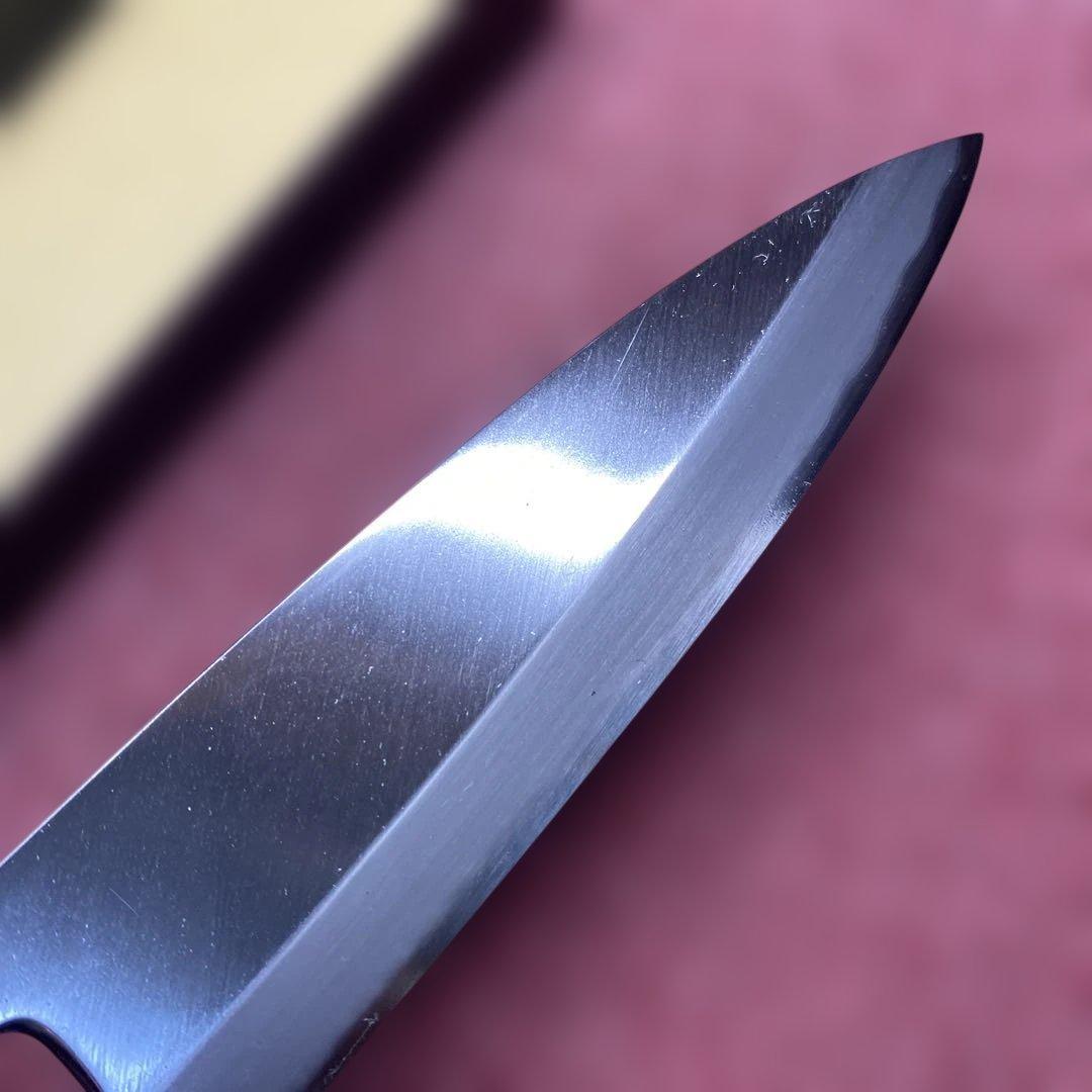 青二鋼　薄出刃包丁　165㎜ 5.5寸