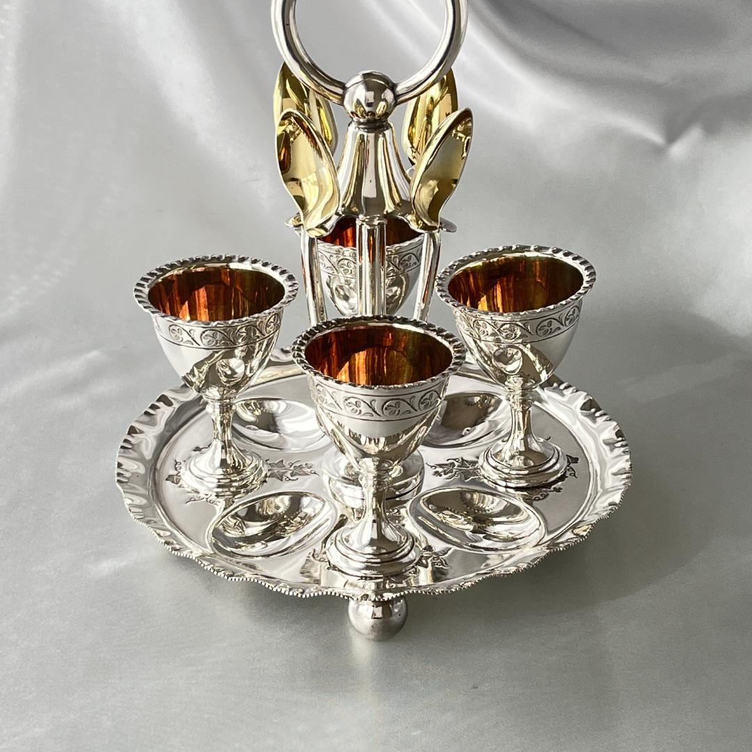 【DANIEL ARTER】 エッグセット エッグカップ / スプーン 豪奢！！