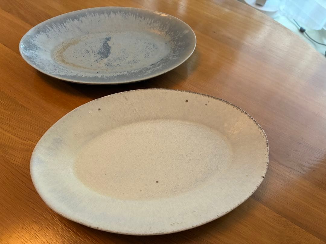 清岡幸道　オーバル皿　２枚セット