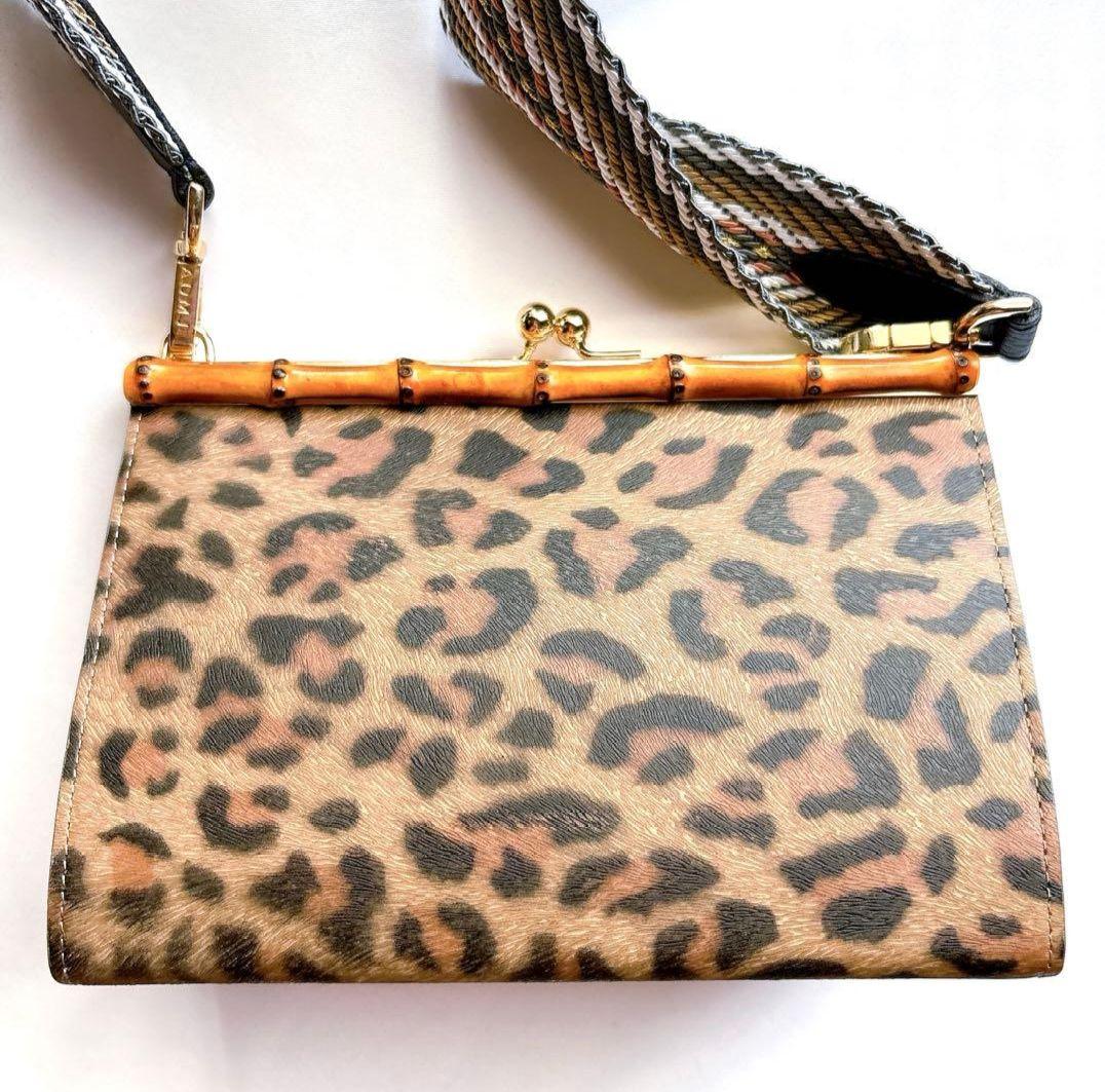 ADMJ フィバナイラ THE BEE レオパード ショルダーバッグ