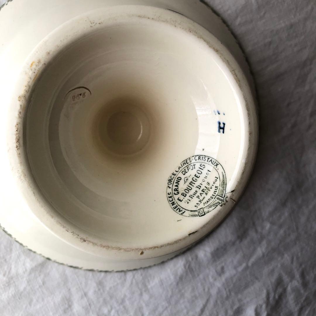 時の色香が美しいコンポティエ　エミールブルジョワ　フランスアンティーク