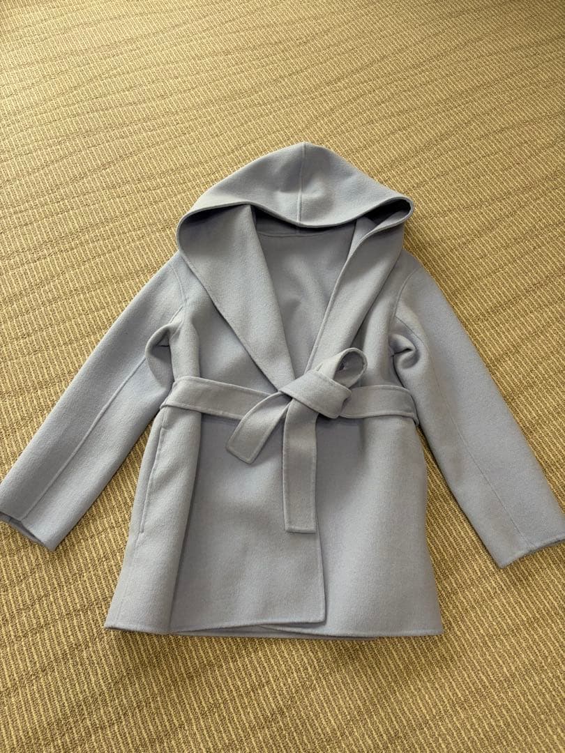 クードシャンス☆新品リバーミドルウールコート36
