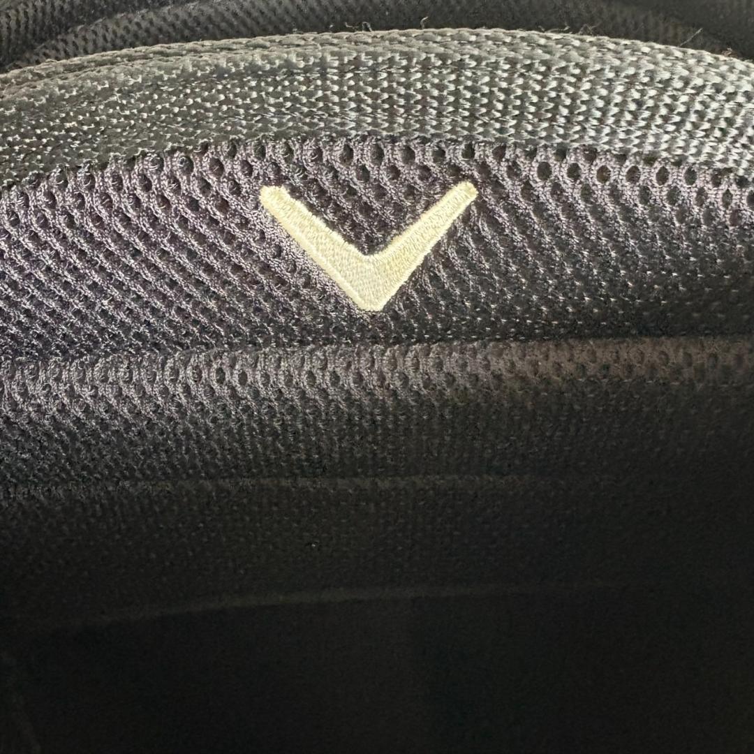 Callaway キャディバッグ 黒/白/赤 保護カバー付き