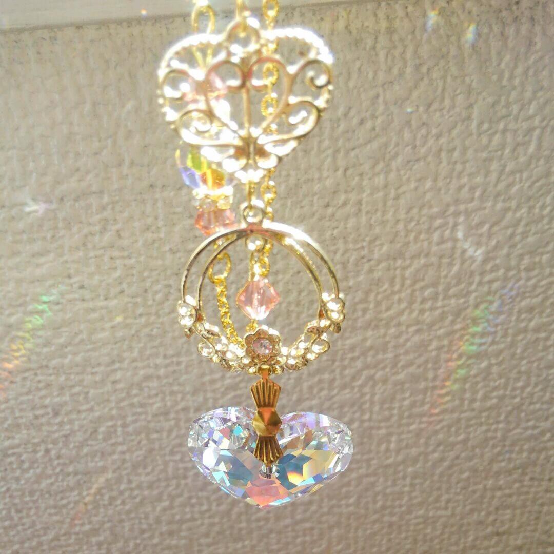 サンキャッチャー♡ハンドメイド「Swarovski✧︎トゥルーリーインラブ♥」
