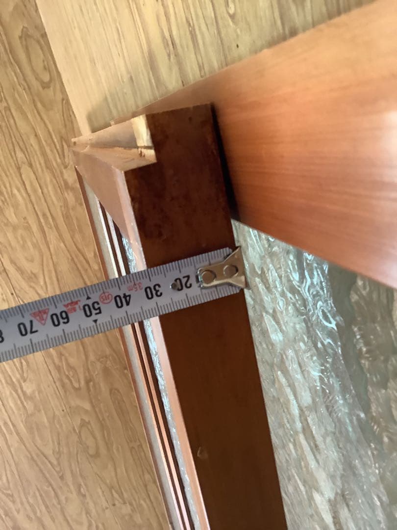 昭和のガラス建具2枚　三重県引き取り　石目レトロガラス板