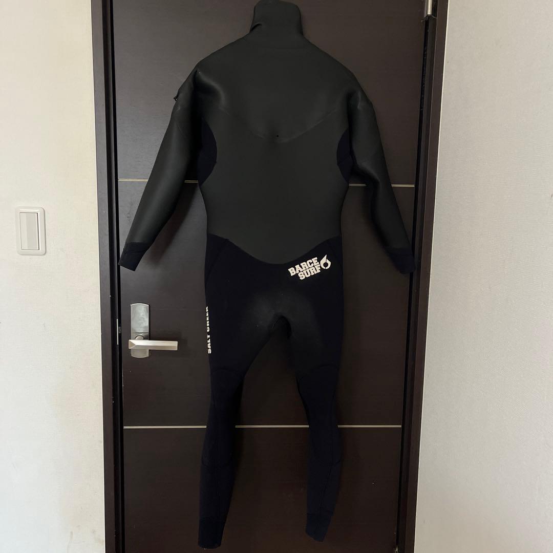 値下げ！セミドライスーツ ブラックラバー　5/3㎜フルスーツ　ＳＭサイズ