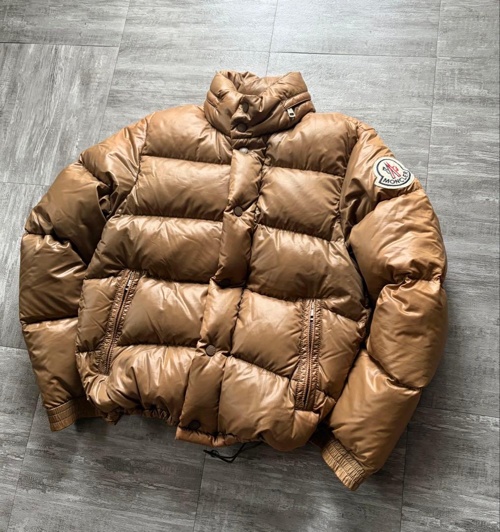 【超希少茶タグ⭐️】Moncler モンクレール　ダウン　茶色ブラウン 0 サイズ