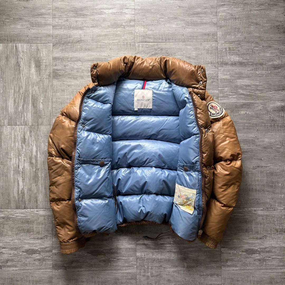 【超希少茶タグ⭐️】Moncler モンクレール　ダウン　茶色ブラウン 0 サイズ