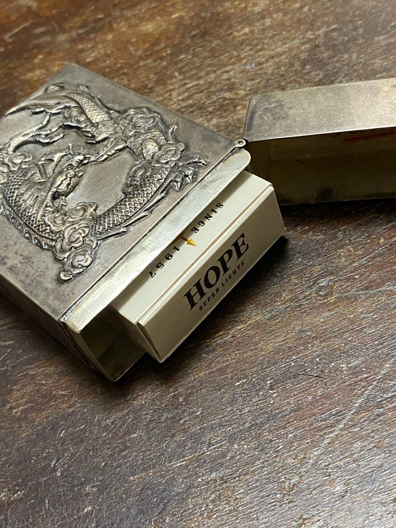 20'30s'ビンテージ ドラゴンタバコケース 名刺入れ 古着 バイカー