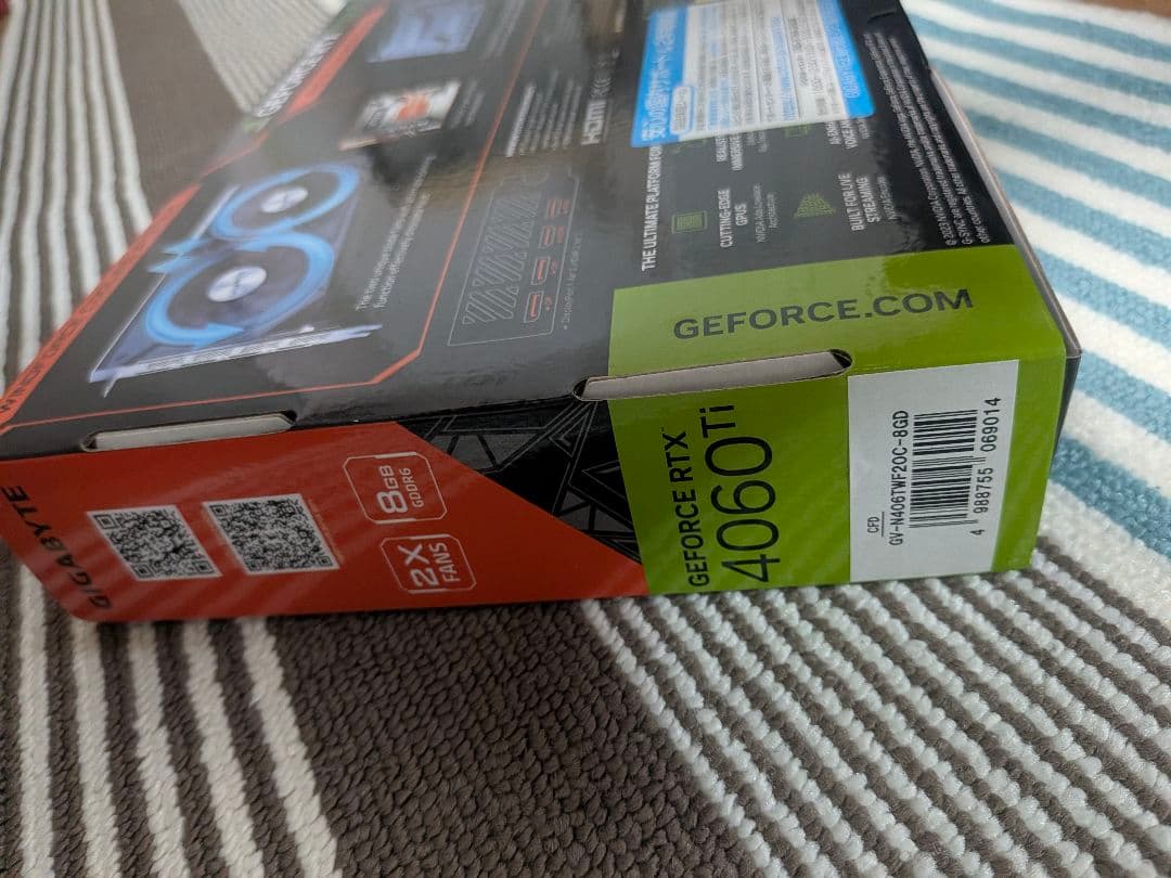 グラフィックボード・グラボ・ビデオカード GIGABYTE GEFORCE RTX 4060Ti WF OC 8G