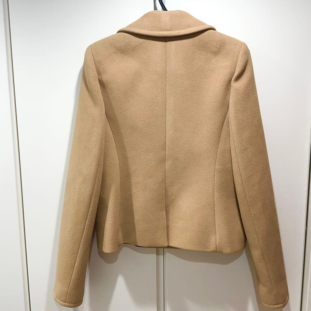 極美品 BALENCIAGA バレンシアガ ショートPコート キャメル 38