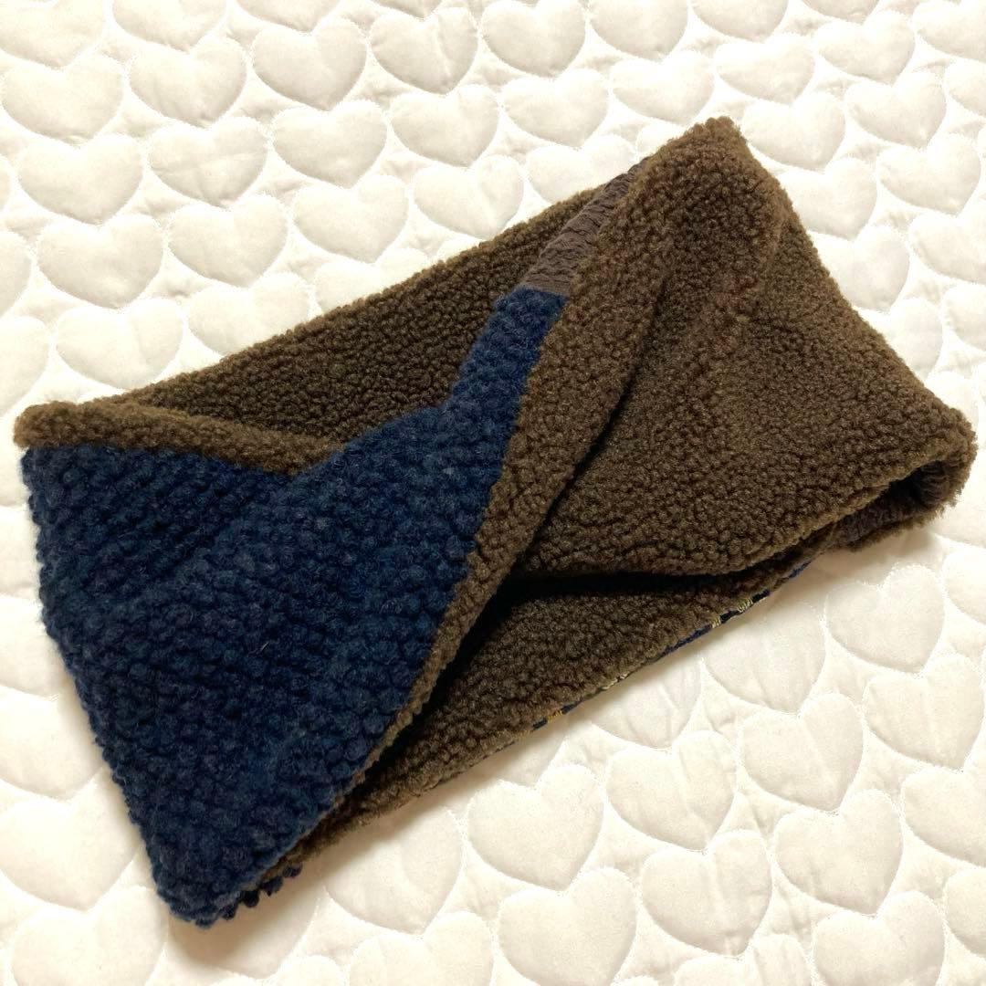 【一点物】757 ひねりスヌード　ネックウォーマー　village ヴィレッジ