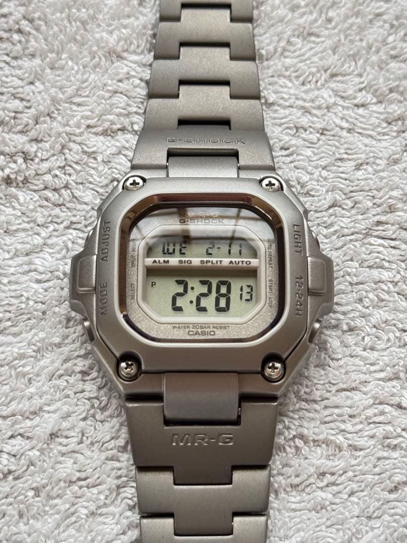 【未使用・箱/保証書付】カシオMRG-110T初代角型フルチタンGショック