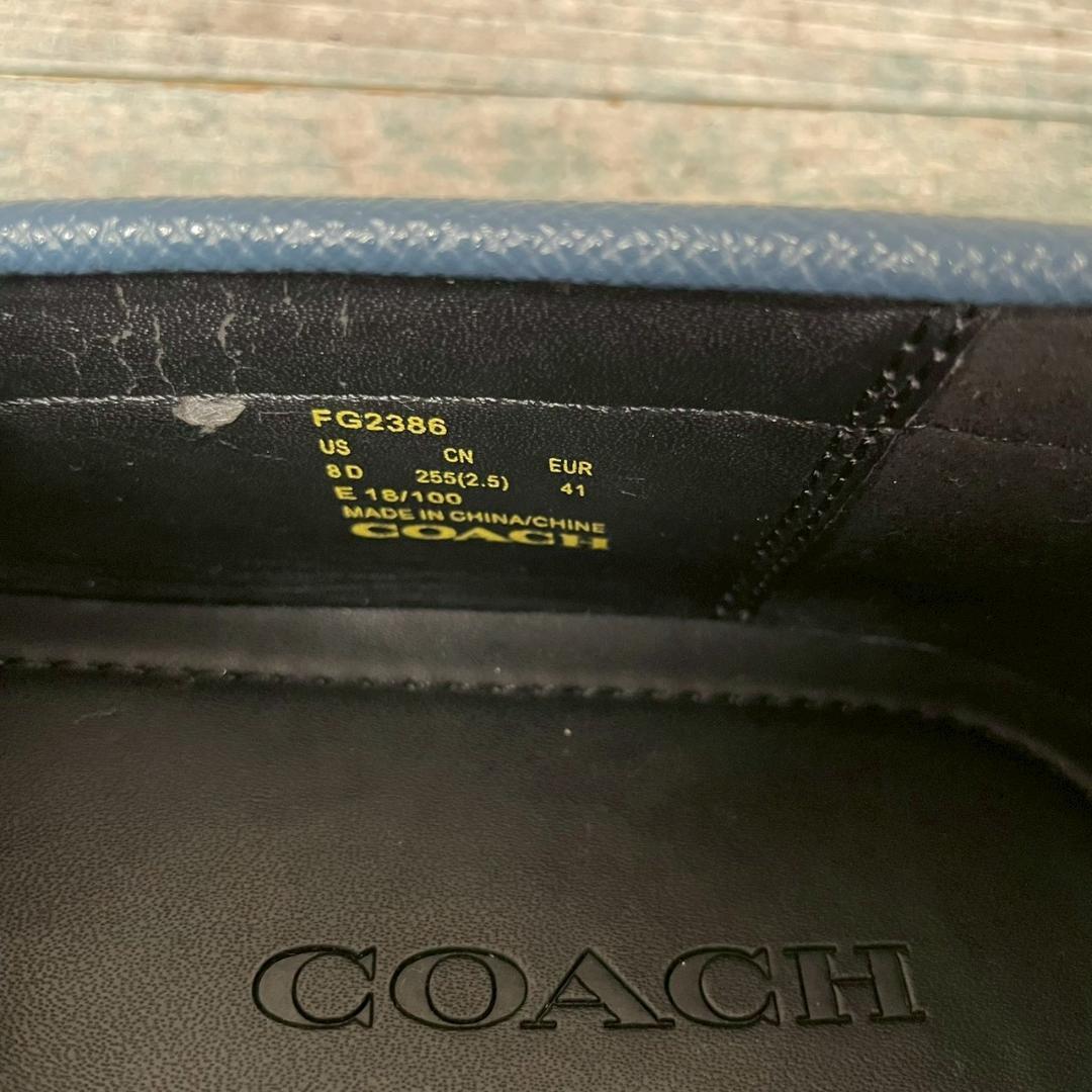 超美品 COACH MOTT D ドライビングシューズ 26cm