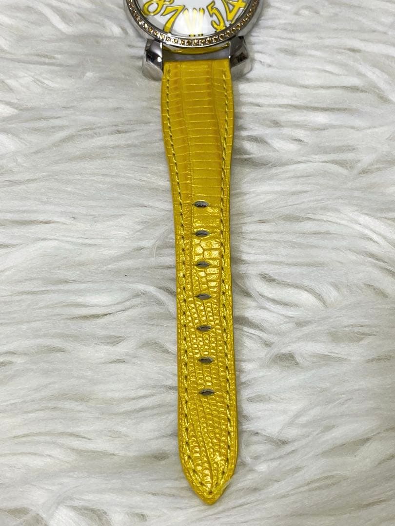 GaGa MILANO 6025.06 イエローストーン付きモデル