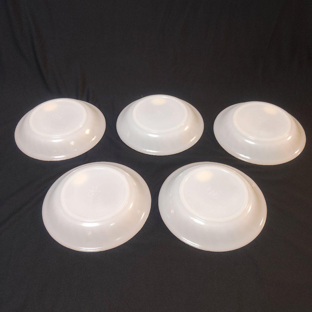 ファイヤーキング　スーププレート　スワール　ゴールドトリム 22金