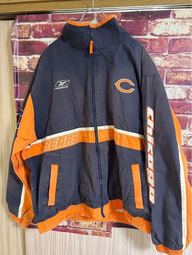 ウォームアップウェア NFL Reebok Chicago Bears cottonjacket XL