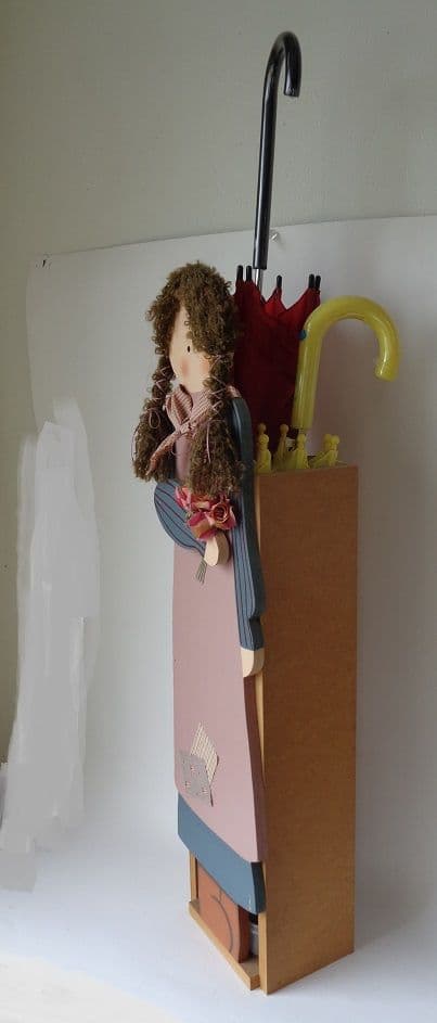 かわいい女の子の傘立て