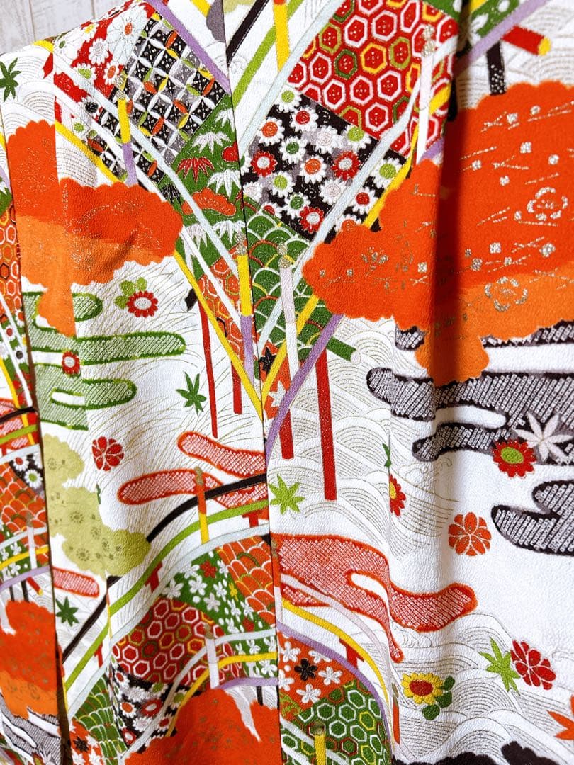 レトロ着物♡七五三　5歳6歳7歳　女の子　フルセット　一式　アンティーク　小さめ