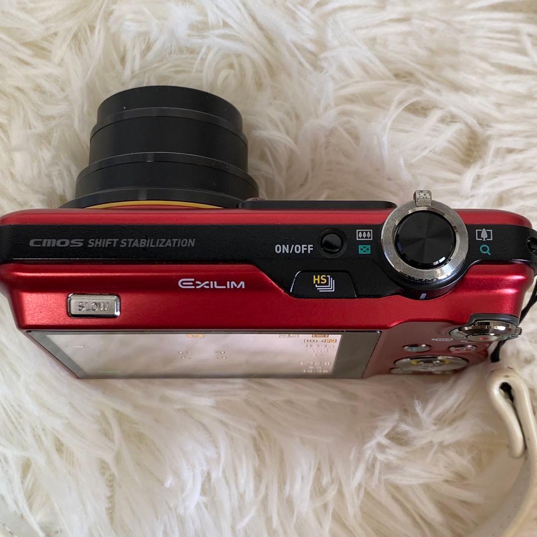 【動作確認済み】CASIO EXILIM EX-FC160S レッド おまけ付き