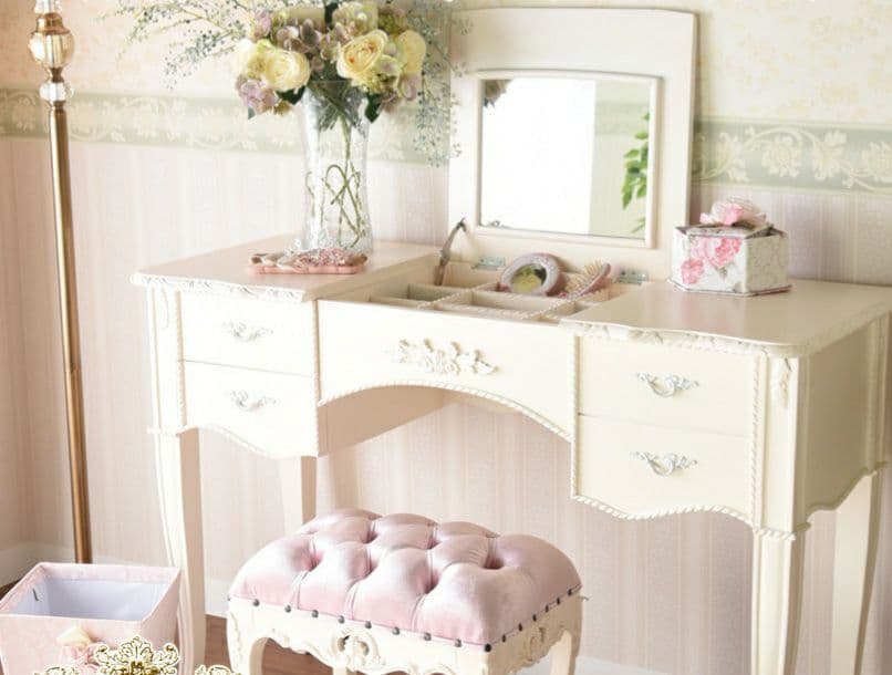 要問い合せ♥️大人可愛い♥️ヨーロピアン　ロココ調　ドレッサー　鏡台　ミラー