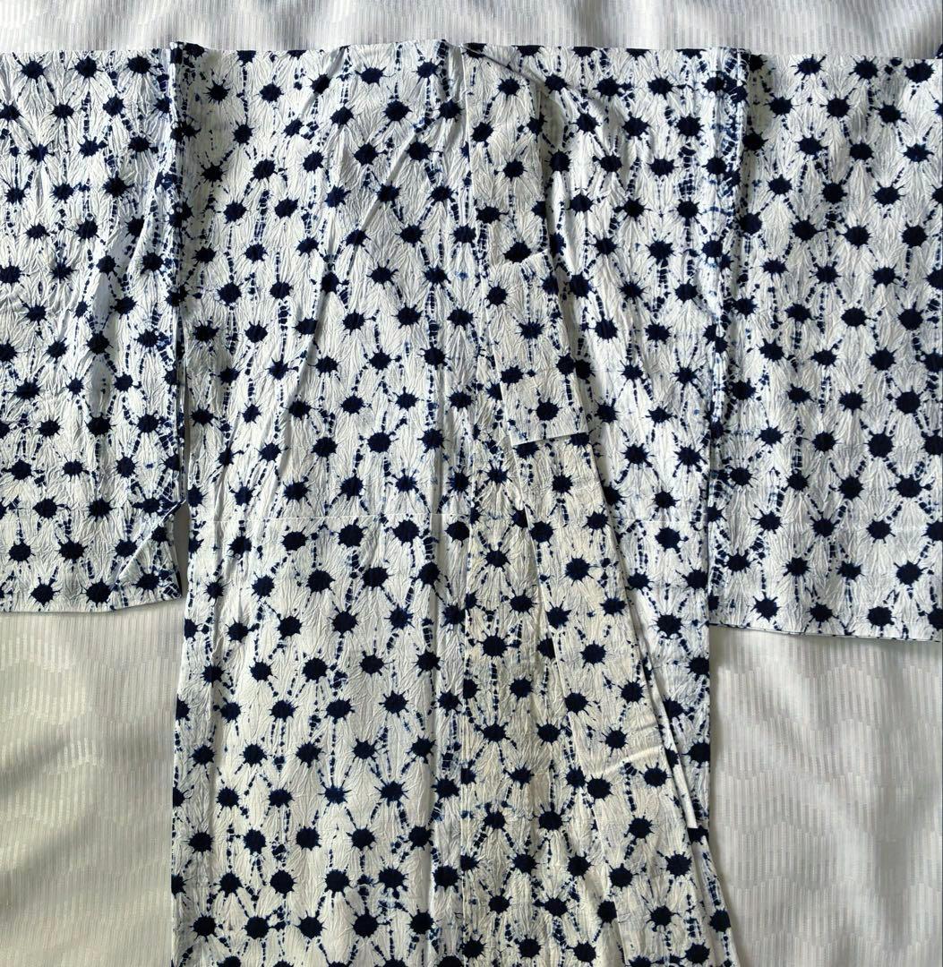 有松絞り　浴衣　日の出絞り