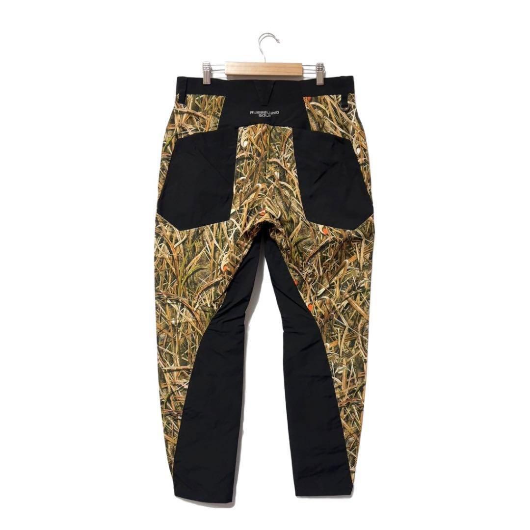 新品 ラッセルノ ゴルフ コンバット ポケット ロングパンツ カモ 迷彩 L 5