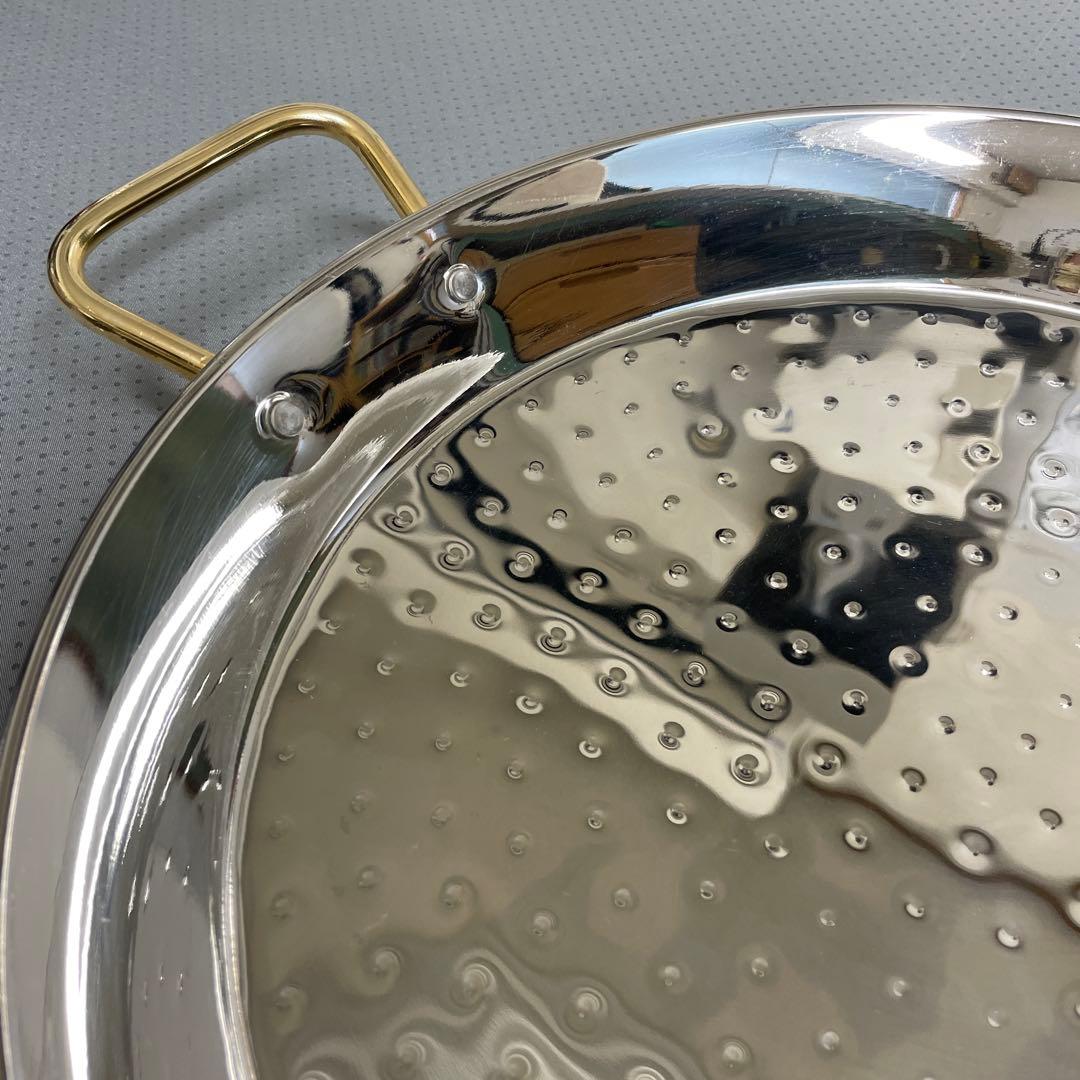 La Ideal ステンレス パエリア鍋　ファミリーサイズ（6人用）