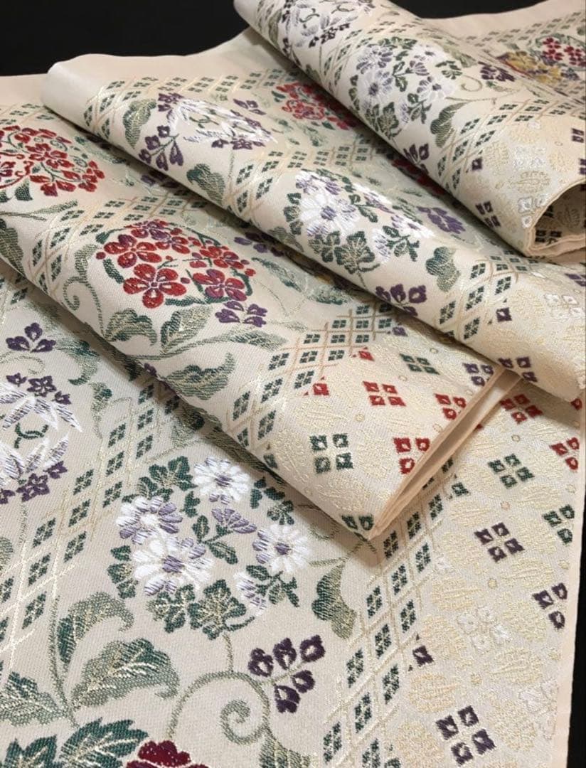 都会的　ドレッシーな【訪問着】正絹　友禅　墨色　裄長め