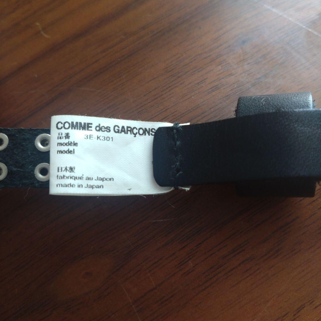 tao COMME des GARCONS スタッズレザーベルト Black