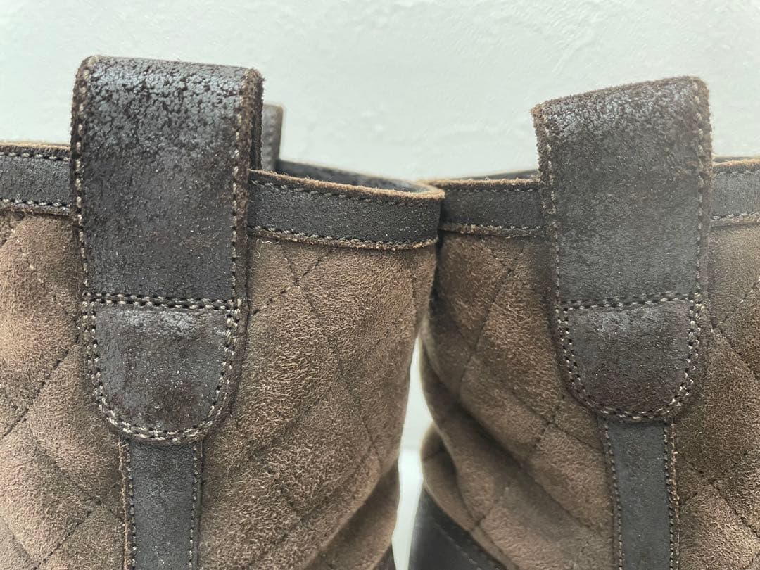 【美品】人気！CHANEL ムートン マトラッセ ココマークショートブーツ 35