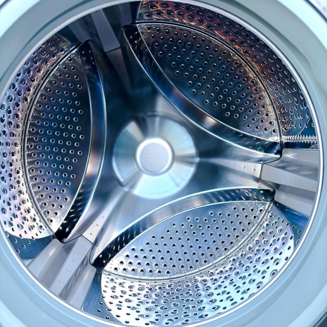 運搬取付無料！純正SHARPホワイト・コンパクトな電気洗濯乾燥機！完動品超美品！