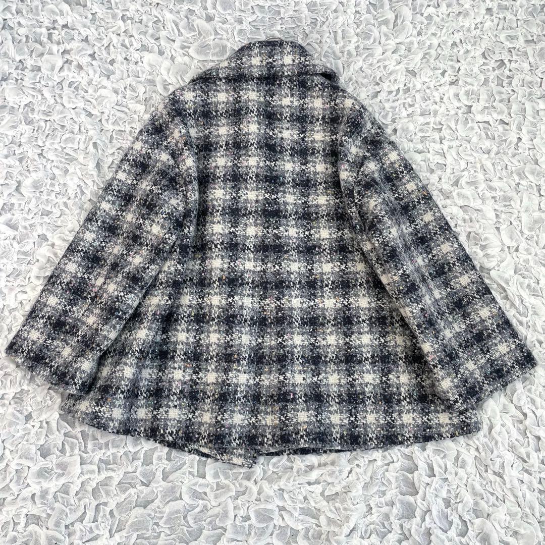 トゥモローランドコレクション　ブリエネップツイードハーフコート 定価8万5千円