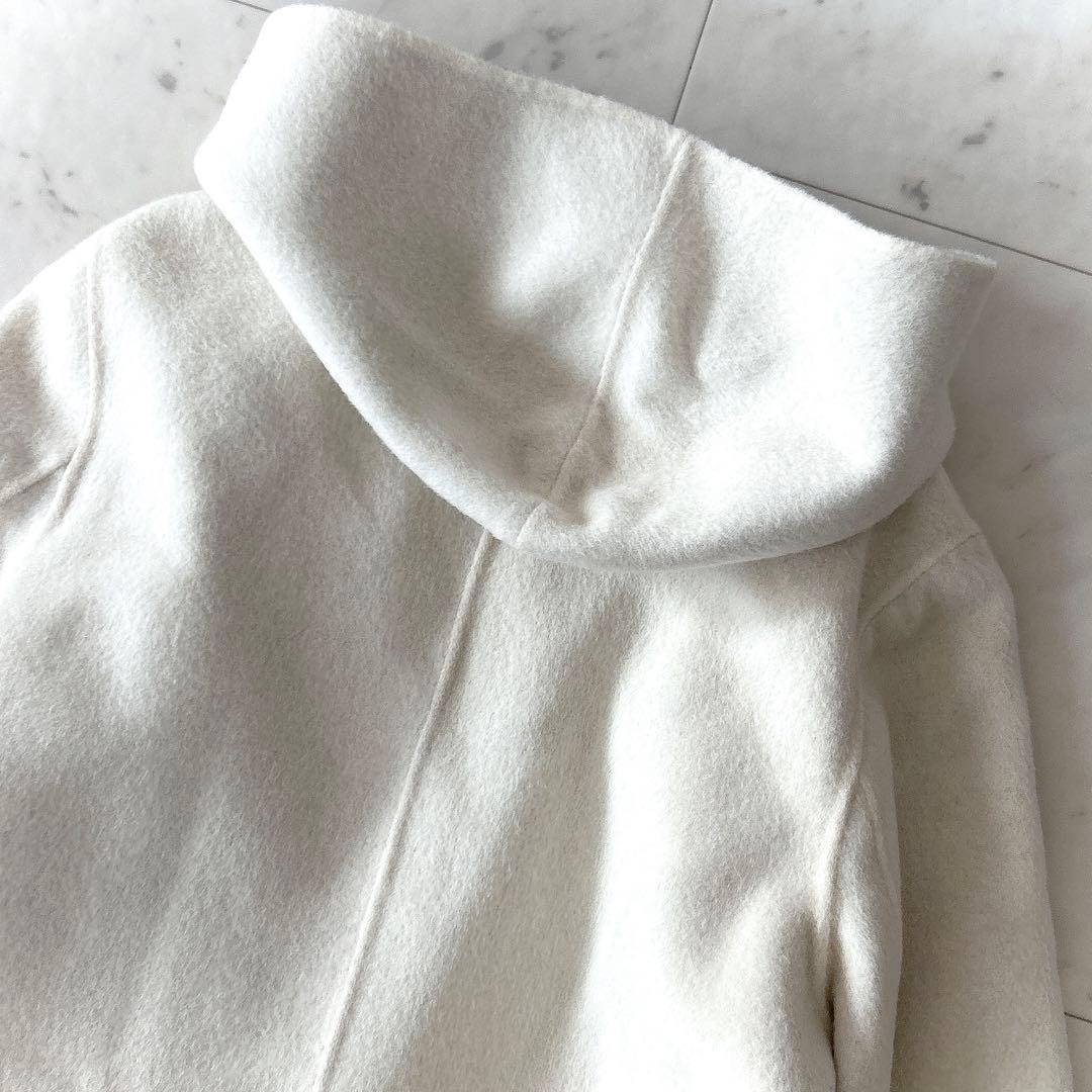 美品 23区 ウール アンゴラ カシミヤ フーテッド コート サイズ 40
