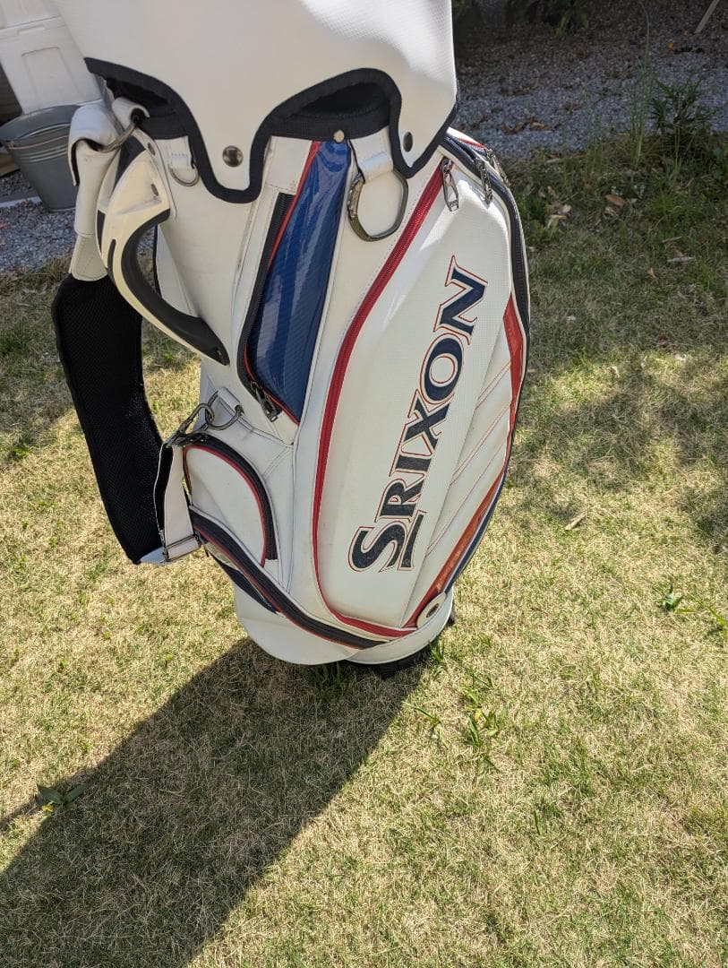 Srixon キャディバッグ ホワイト・レッド・ブルー